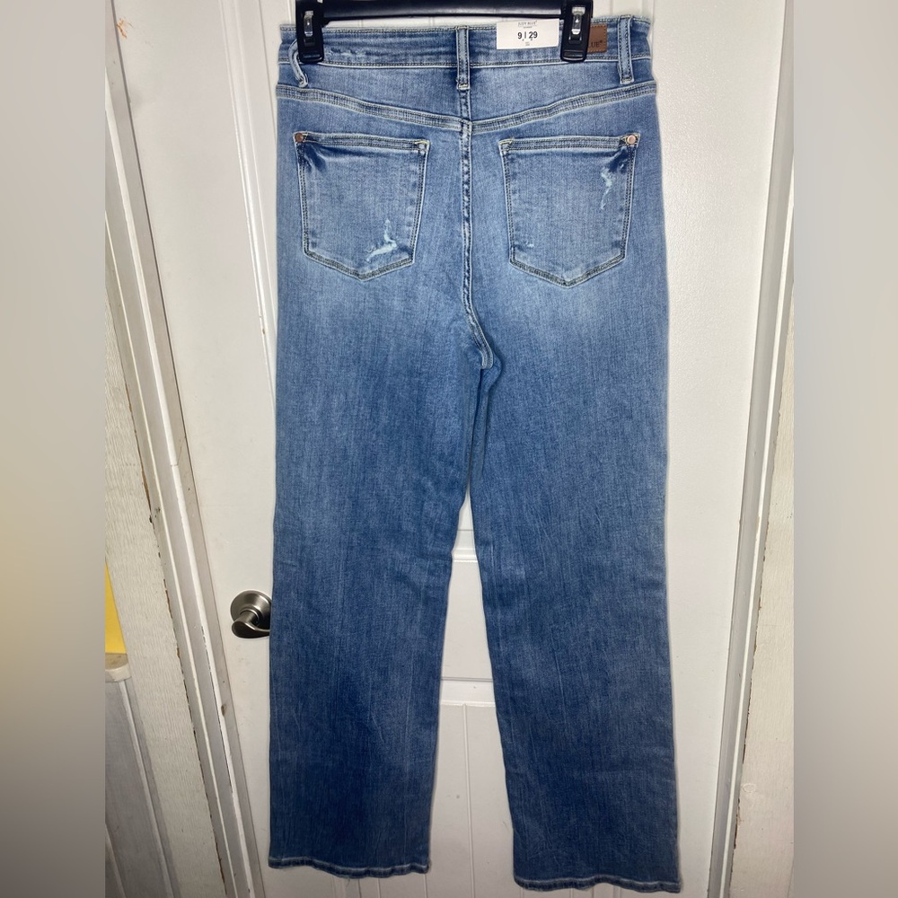 Judy Blue- Be kind, Rewind straight leg jeans size 9/29 NWT - Picture 3 of 6